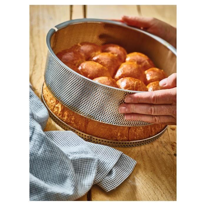 Moule À Tarte - DE BUYER - Long Inox Perforé - 35 X 10,5 Cm - Garantie À Vie - Démoulage Facile
