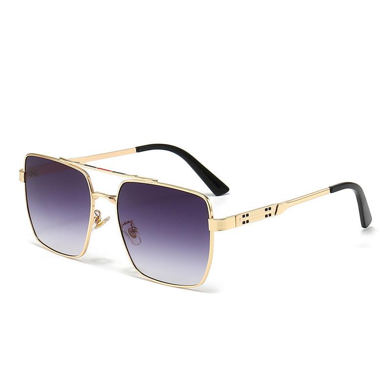Men Stylish Metal Sunglasses Summer Sun Outdoor Uv Protection Driving Fishing