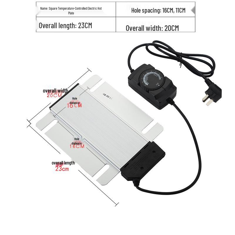 Electric Buffet Stove Insulation & Chafing Dish Heating Plate with Thermostat Controller and Accessories.