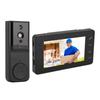 Video-Gegensprechanlage mit 4,3-Zoll-Farbbildschirm 170-Grad-Weitwinkelobjektiv Hi-Fi-Mikrofon Tag/Nacht