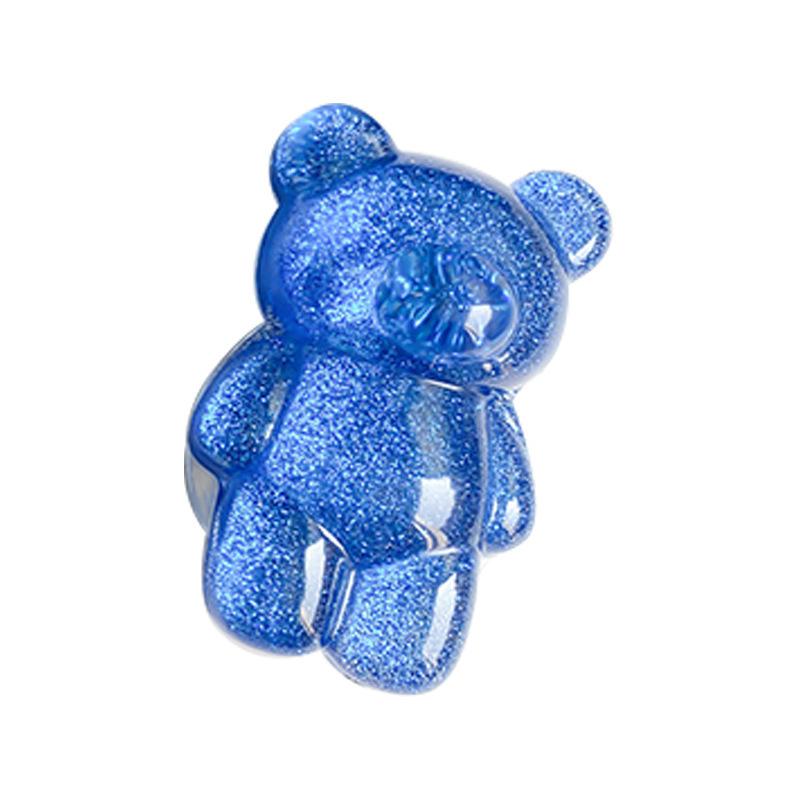Glitter Powder Bear Cartoon Cute Creative Mobile Phone Airbag Bracket Simple Paste Retractable Desktop Air Cushion