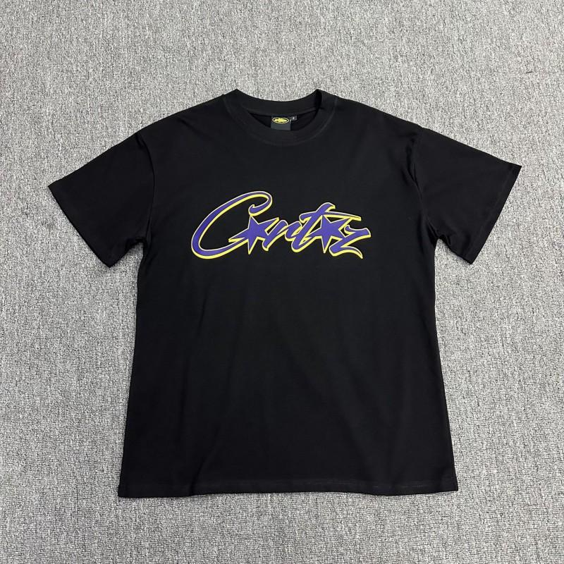 Corteiz Streetwear Baumwoll-T-Shirt Herren Lockerer Schnitt Rundhals Kurzarm Hip Hop Grafik-T-Shirt
