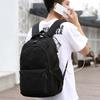 Einfarbiger wasserdichter Rucksack mit Fronttasche, Großer Laptop-Reise-Schulrucksack, USB-Ladeanschluss, Lässiger Tagesrucksack für den täglichen Gebrauch im Freien