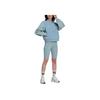 adidas Originals Varsity Jacket With Brand Logo Print And Patchwork Design Women Jackets Sky-Blue HL9070