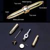 Decompression Multifunctional Finger Rotate Luminous Gyro Pens Toy Fidgets Spinner Led Light Ballpoint Pen Metal Gyro Pen Gift