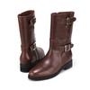 Barbara Leather Casual Biker Boots 5.5cm Bbi855br
