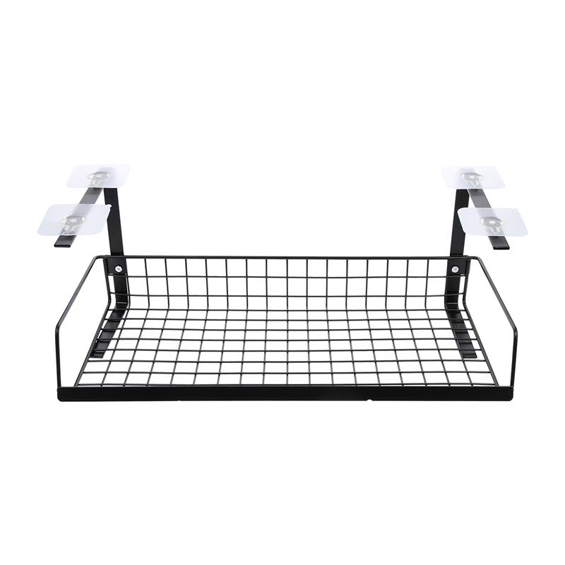 Cable Management Tray Rack Under Table Cord Holder Storage Rack Desk Socket Holder Wire Cord Power Strip Adapter Organizer чёрный