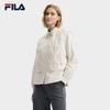 Fila White Minimalist Literary Warm Comfortable Woven Two-Piece Down Jacket Women Outerwear F11W543903FWT