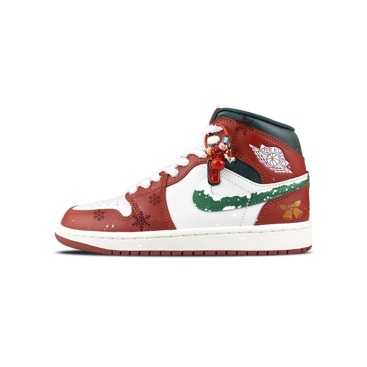 

Jordan Air Jordan 1 BNK First Snow Dingdang Cushioning Abrasion Resistant Mid top Vintage Basketball Shoes Men s DQ8426-105(Team40-) 40.5