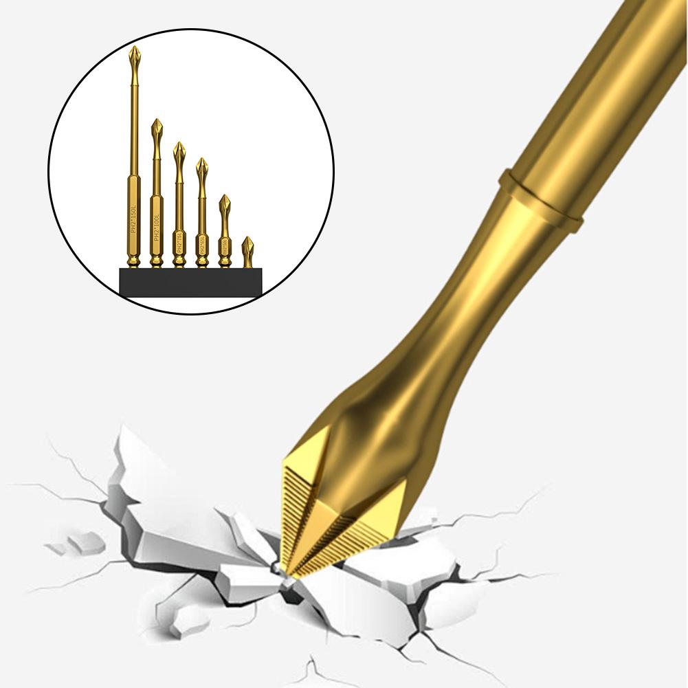 6PCS Screwdriver Bit Set Cross Screwdriver Drill Bit Industrial-grade Design