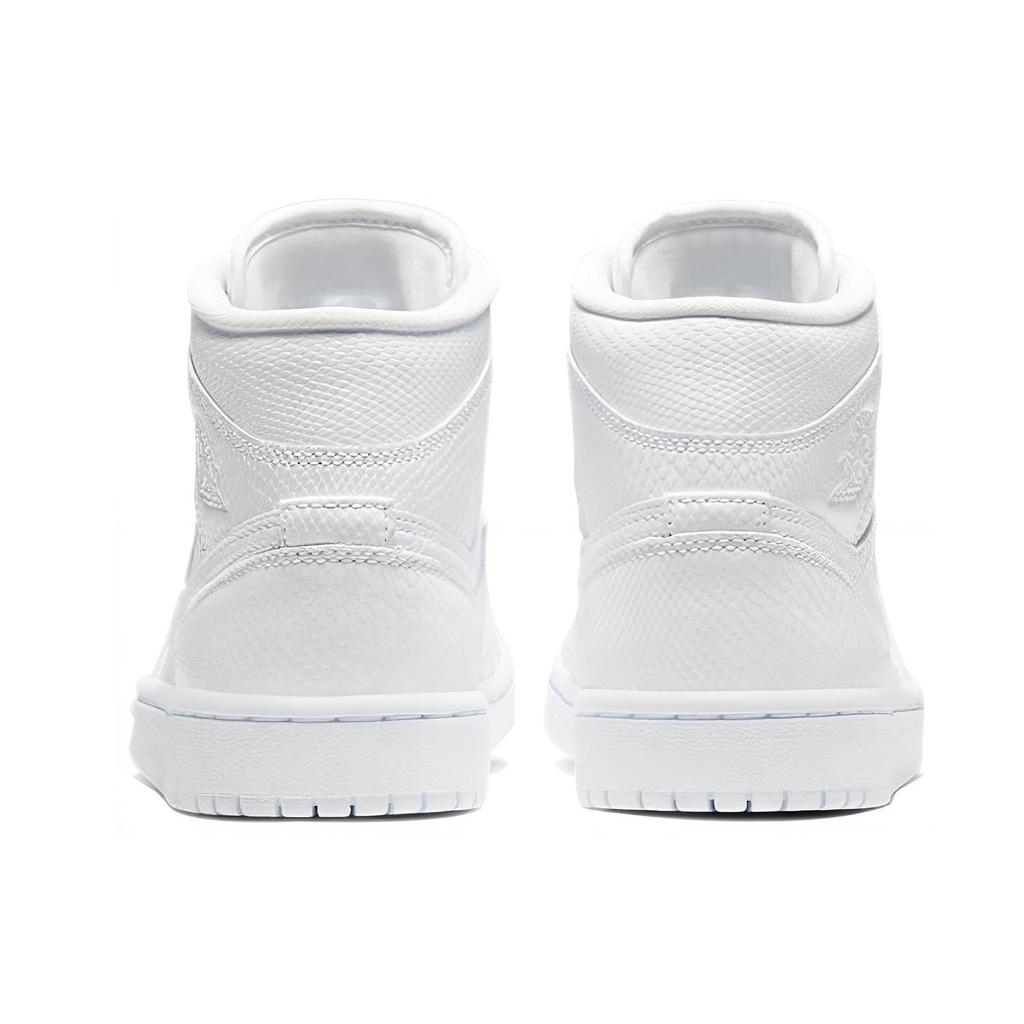 (WMNS) Air Jordan 1 Mid 'White Snakeskin' Women's BQ6472-110