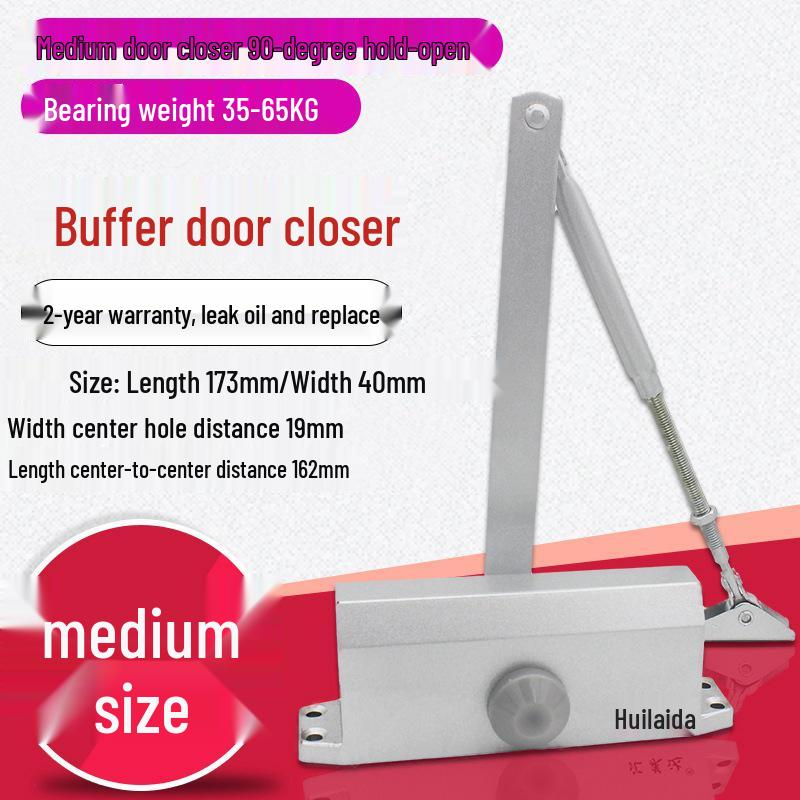 Automatischer hydraulischer Türschließer mit 90°-Feststellfunktion für Brand- und Flurtüren