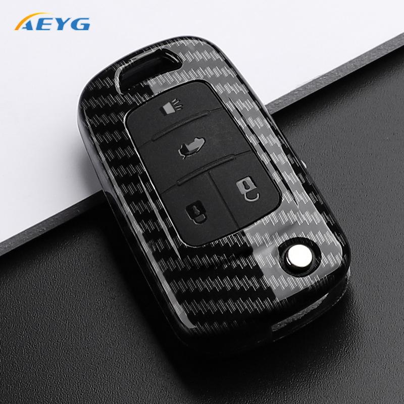 Abs Carbon Fiber Auto Key Fob Cover Case Fit For Chevrolet Cruze Aveo Trax Sail Malibu Captiva Opel Vauxhall Astra J Corsa Insignia Mokka