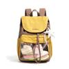 Schoolbag new Japanese contrasting color versatile backpack casual lightweight schoolbag transparent pain bag lightweight travel backpack