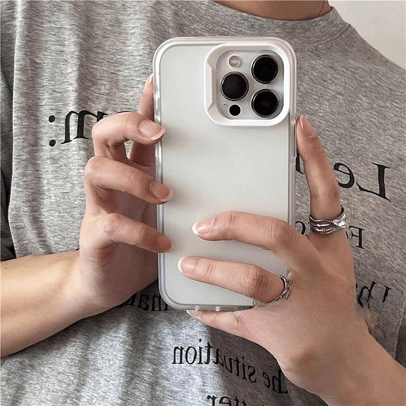 Apple 15 Phone Case IPhone 13/14 Matte Semi-transparent 12 Simple 11 High-end Soft Shell