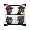 Music Band Gorillaz Punk Rock Pillow Cover Square Pillow Case Cushion Cover Vintage Pattern Pillowcases For Living Room Chair