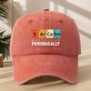PERIODICALLY Personalized Slogan Printed Baseball Cap Classic Washed Old Retro Peaked Cap Soft Top Comfortable Adjustable Sun Visor