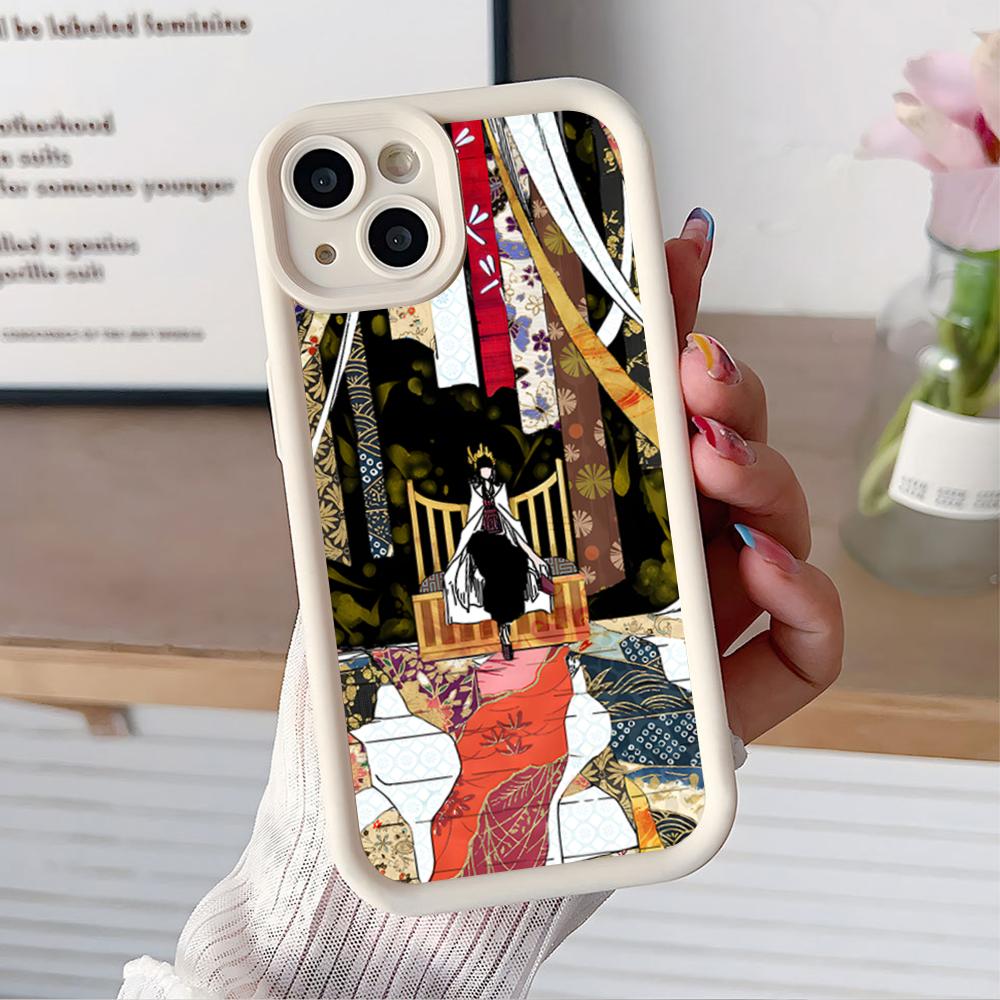 Senjumaru Shutara Phone Case for iPhone 17 16 15 14 13 12 11 Air Pro Max Plus White Soft TPU Shockproof Cover