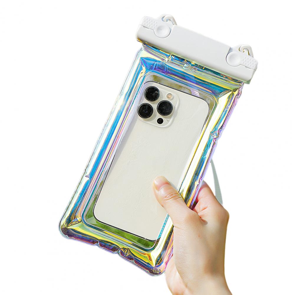 Waterproof Phone Pouch with Lanyard Touchscreen Clear PVC Beach Kayaking Swimming Floating Cell Phone Dry Bag Case Protector