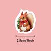 500/roll, Christmas, Creative Cartoon, Squirrel, Sealing Stickers, Gift Packaging, Envelope Stickers