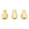 3pcs Air Conditioner Brass Adapter Durable Vacuum Adapter Portable Charging Vacuum Port Adapter for