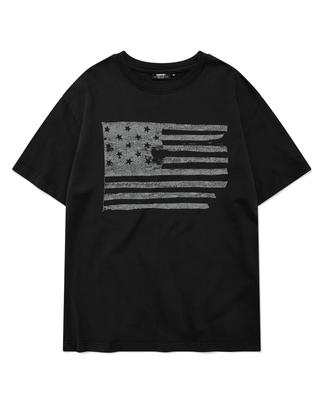 Kaneitei The Stars And Stripe Short Sleeves (Black)