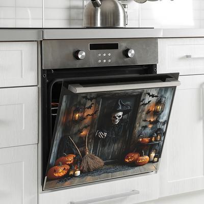 Halloween Horror Skull Bat Kitchen Restaurant Dishwasher Decorative Stickers