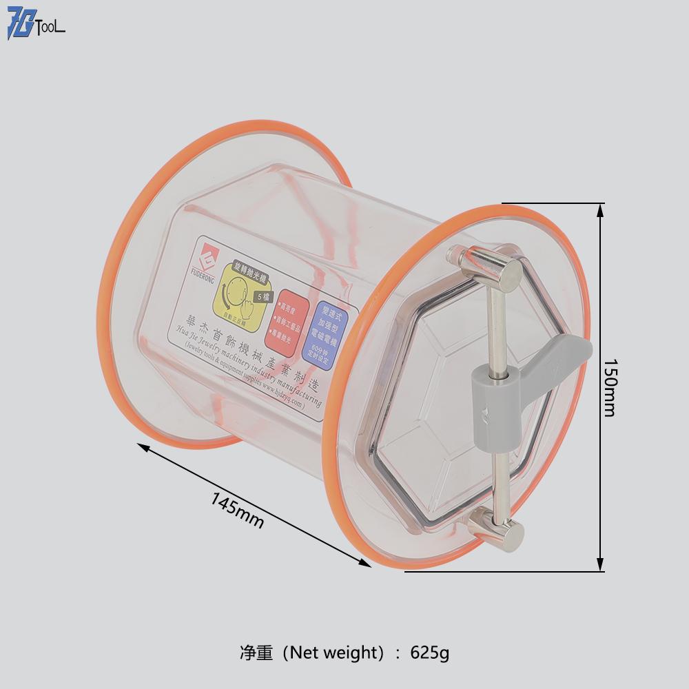7gtool Rock Polishing Rotary Drum/bucket for KD/KT-6808 Tumbler, Jewellery Polisher Jewelry DIY Tool