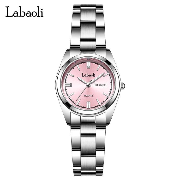 La Baoli LA421 Waterproof Quartz Steel Wristwatch for Couples