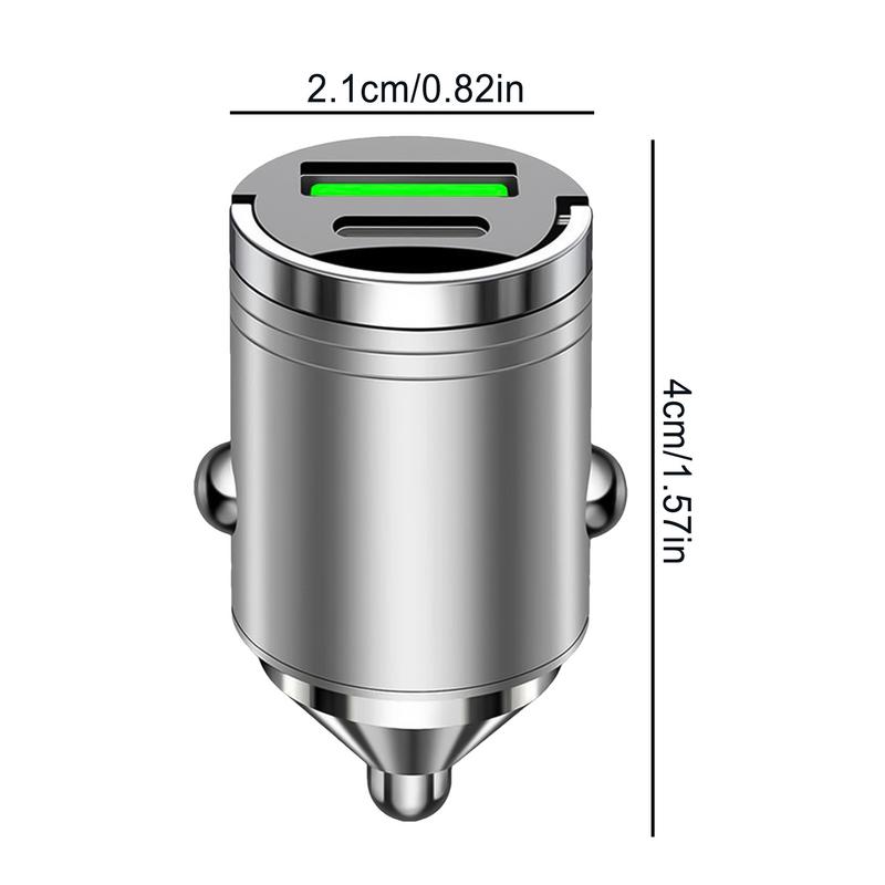 Fast Charger Car Adapter 100W Dual Port USB Car Charger Efficient & Safe Cell Phone Automobile Chargers For Laptops Mobile