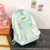Schoolbagins contrasting color schoolbag women's new Korean version of college style large capacity backpack small fresh versatile girl backpack tide