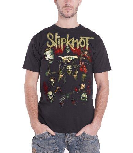 Slipknot Men s Come Play Dying Short Sleeve T-Shirt, Black, Large M