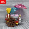 12pcs/lot MOC Bricks Cotton Candy Sugar Friends Building Mini Block Kits Model Toys Book City Girls Club Amusement Park