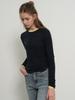 GENERALIDEA Airy Round Neck Pintuck T-Shirt [Navy] / Gf1Lts505