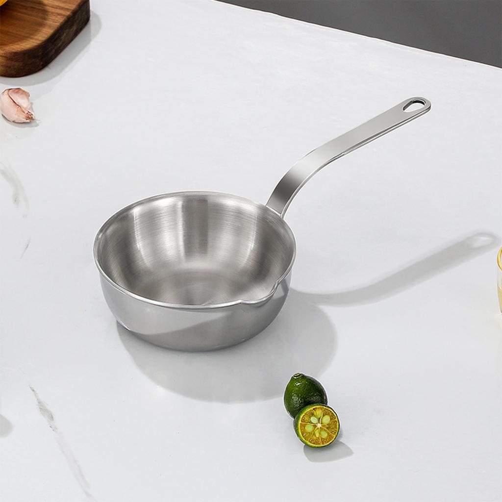 304 Stainless Steel Oil Pot Egg Frying Pan Mini Soup Milk Pot Cooking Saucepan Scalding-proof Kitchen Tool Cookware Accessories