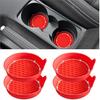 Bling Car Cup Holder Coaster, 4 Pack Universal Ert Coasters With Crystal Rhinestone, Silicone Non-Slip Shockproof Drink Mat, Car Interior Accessories
