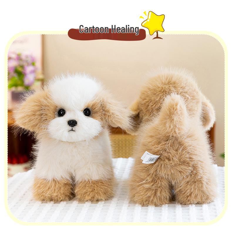 Mengbang Schnauzer Plush Dog Toy - Soothing Doll for Kids' Birthdays