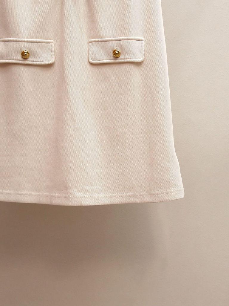Women's Spring/Summer Color Block Sailor Collar Vest Dress