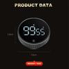 LED Magnetic Digital Timers Manual Countdown Kitchen Timer  Mechanical Remind Alarm Kitchen Tool for Cooking Shower Study