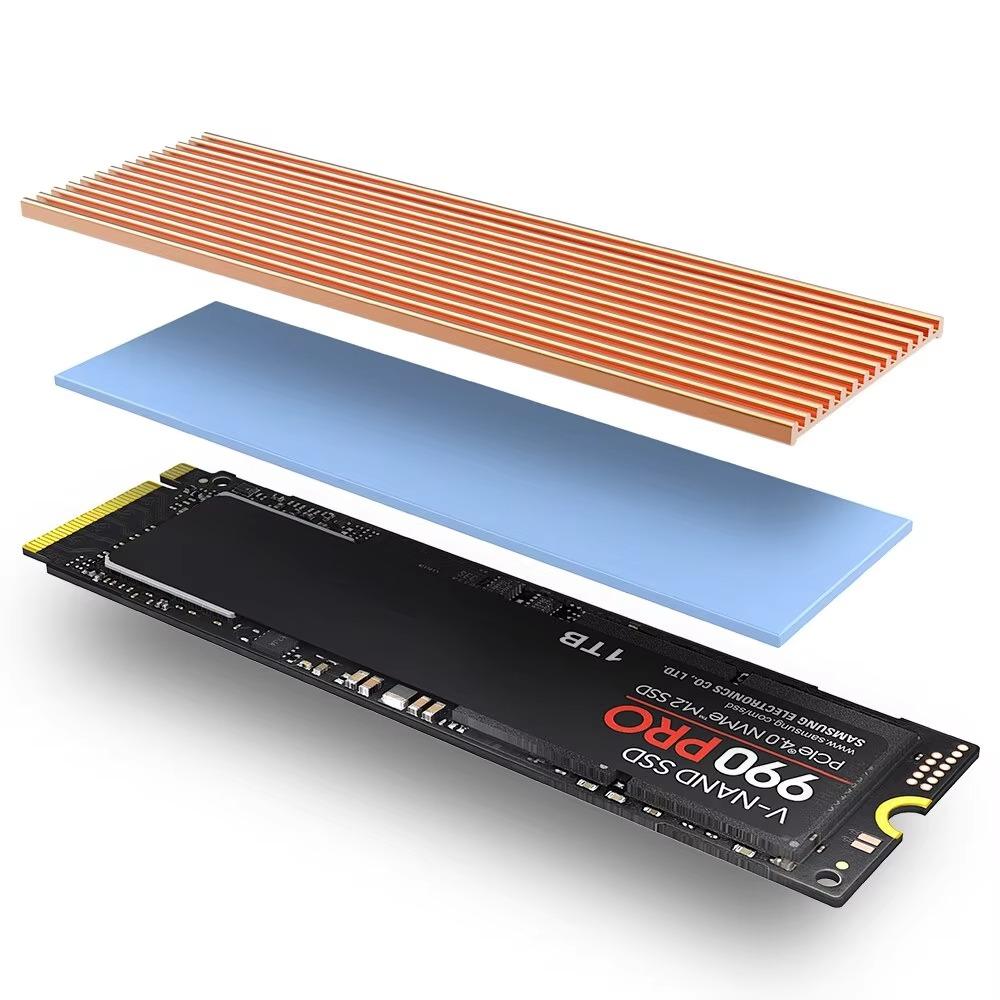 Aluminum M.2 SSD Heatsink for 2280 NVMe – with Thermal Pad, Fits PS5 & PC