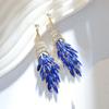 Elegant Alloy Long Tassel Earrings For Women With Geometric Design And Luxury Style For Fashion Accessories