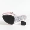 Glass Hotel Rhinestone Thick Heel Banquet Slippers Women's Summer Transparent Waterproof Platform Thick Bottom Sexy Crystal