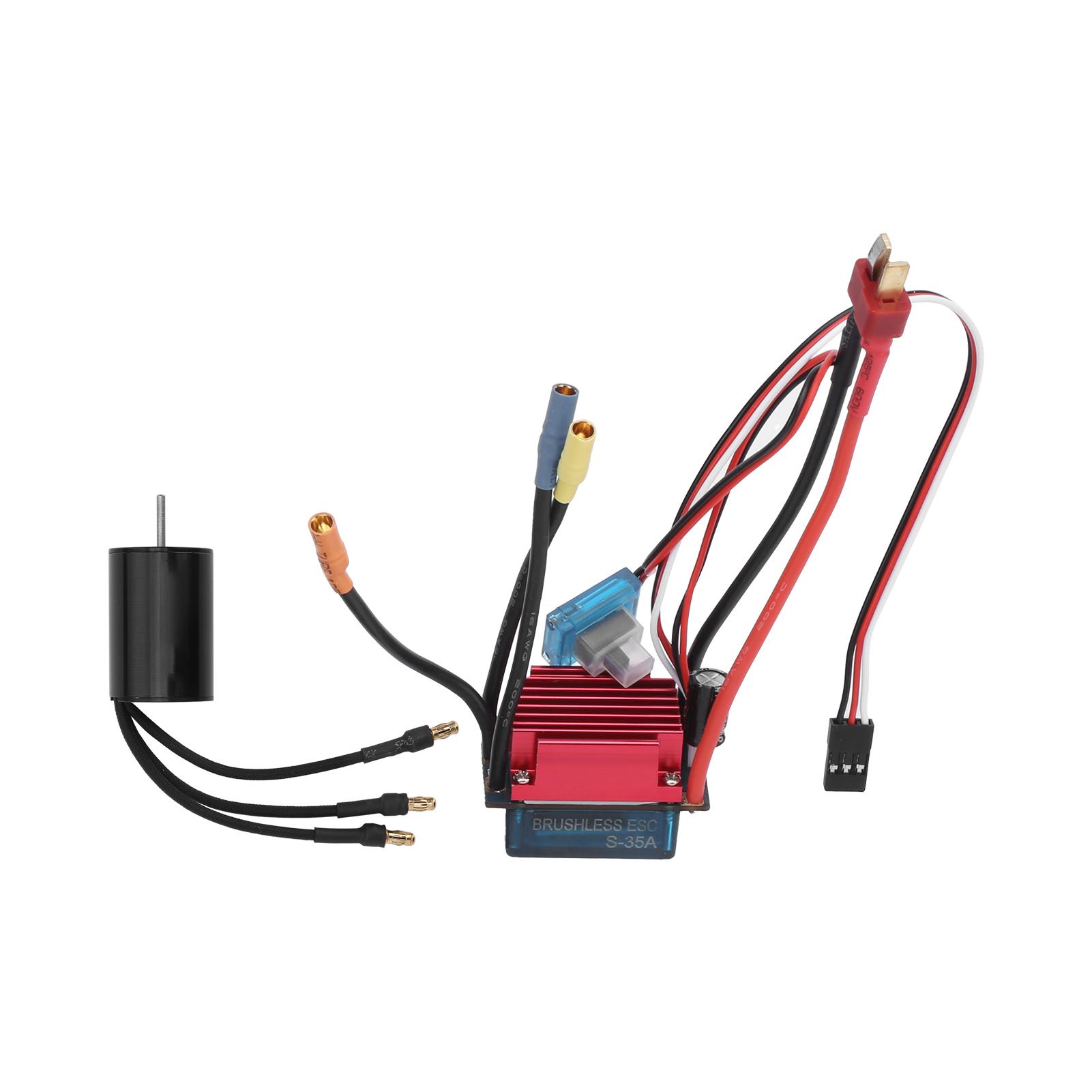

2435 4500KV Безсенсорний безколекторний двигун з безколекторним ESC 35A для 116 118 RC автомобіля вантажівки