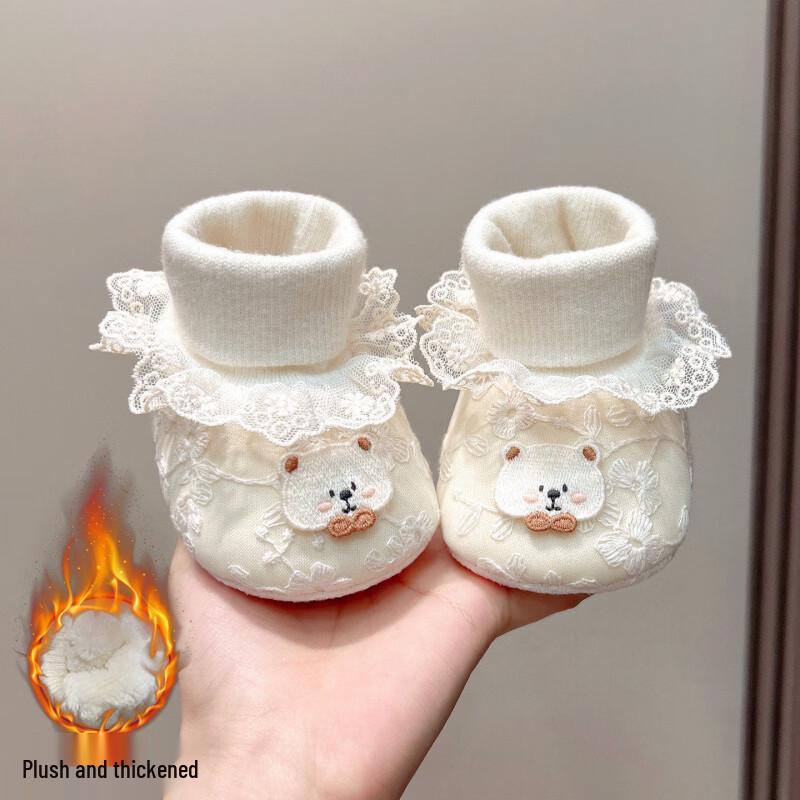 

Winter Cotton Baby Shoes: Warm, Soft, Non-Slip Protection for 0-12 Months L Inside 12.5cm (10-15 months)