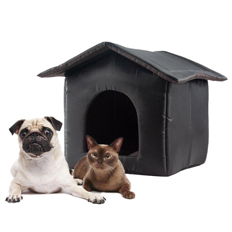 Outdoor Enclosed Waterproof Sleeping Nest for Cat Basket Puppy House Warm Cave