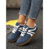 2026 New Retro Casual Platform Sneakers Round Toe Versatile Thick Sole Skate Shoes