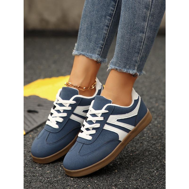 2026 New Retro Casual Platform Sneakers Round Toe Versatile Thick Sole Skate Shoes
