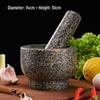 Natural Stone Garlic Press and Herb Mortar and Pestle Set