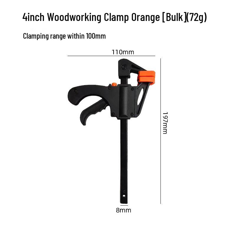

Yunbei 4-Inch F-Type Woodworking Clamp for Metal and Wood
