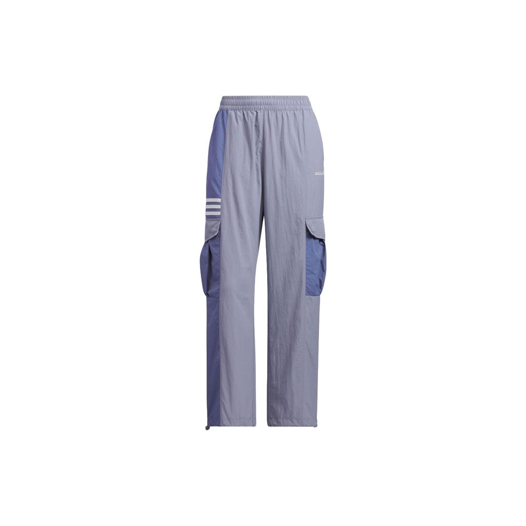 Adidas Эксклюзивные брюки Originals Trefoil с тремя полосками, женский низ, серо-синий IU4816
